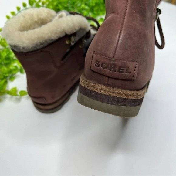 Sorel Sneakchic Alpine Boot Red Gray Size 8 - Picture 5 of 11